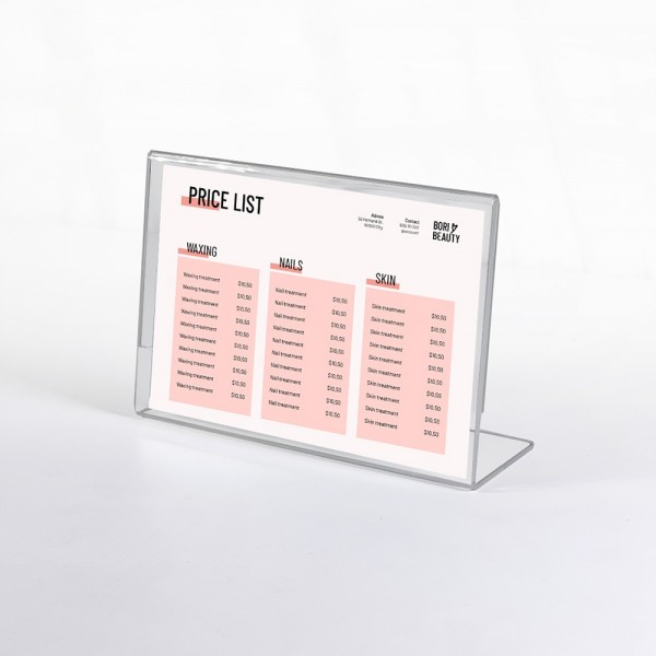 L자꽂이 178*128mm 8108